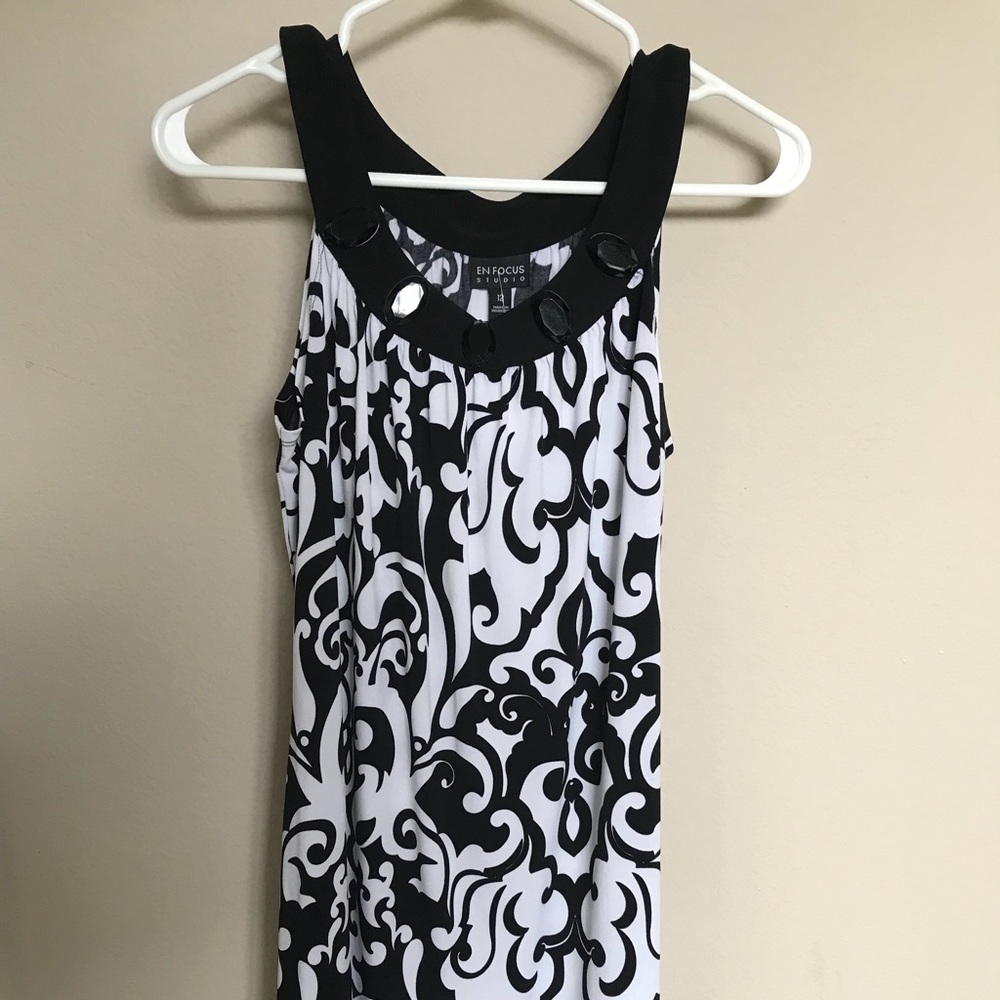 Black and white dress